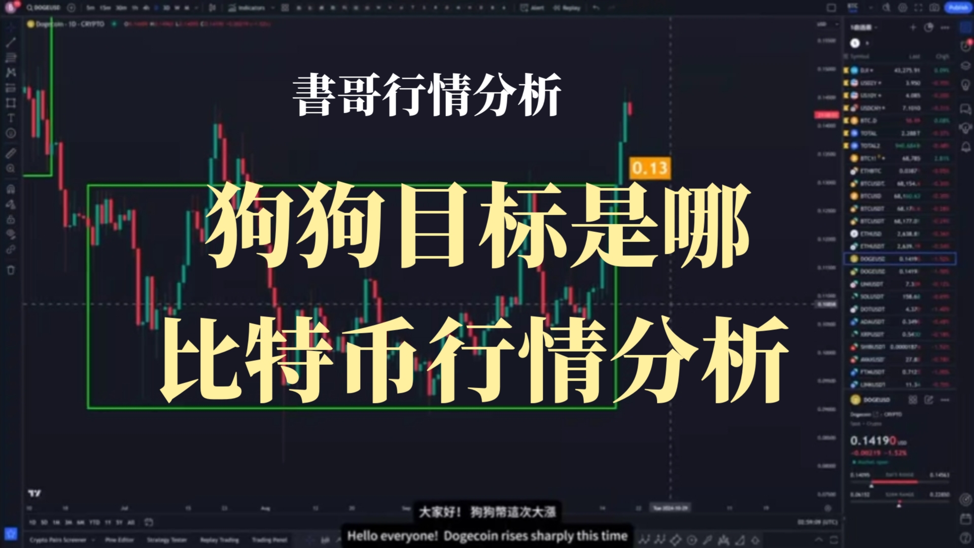 狗狗币行情(狗狗币价格今日行)